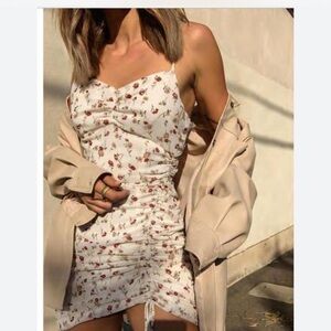 Cotton Candy White Floral Mini‎ Dress